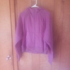 Discount Divas Women's Plus Size Purple Hooded Sweat Jacket Size 1X